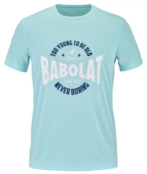 Pánské tričko Babolat Exercise Graphic Tee Men - angel blue heather