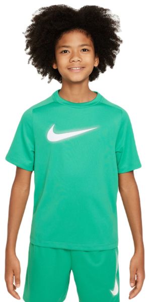Jungen T-Shirt  Nike Kids Dri-Fit Multi+ Top - stadium green/white
