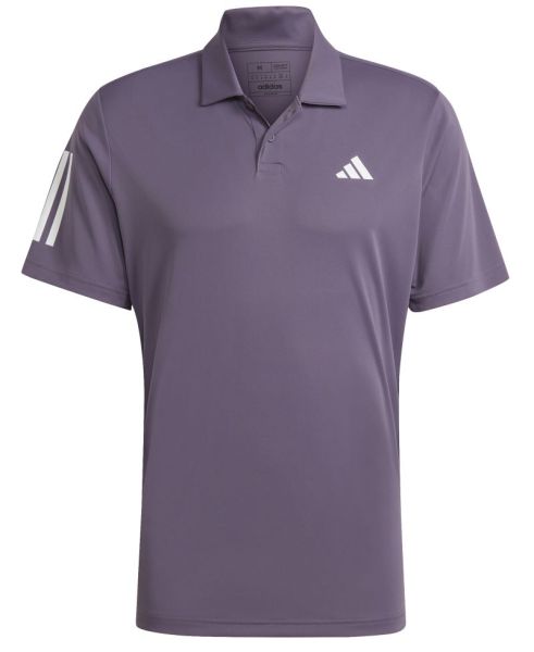 Męskie polo tenisowe Adidas Club 3-Stripes Polo - violet