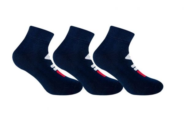 Chaussettes de tennis Fila Fitness Quarter Socks 3P - navy