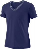 Girls' T-shirt Wilson G Team V-Neck - blue depths
