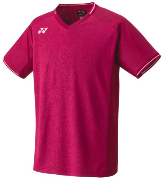 Herren Tennis-T-Shirt Yonex T-Shirt Crew Neck - reddish rose