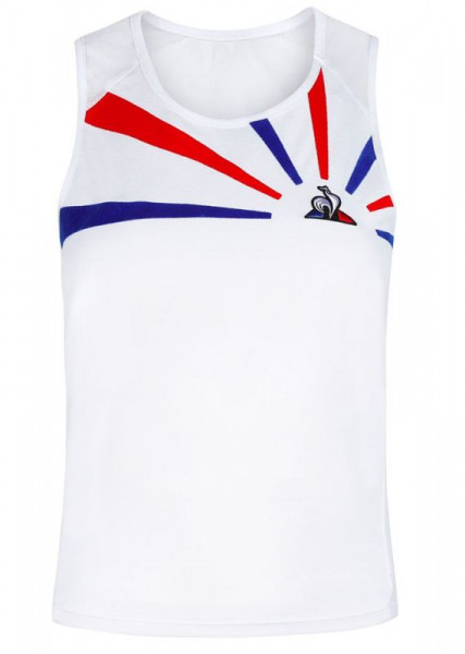 Marškinėliai moterims Le Coq Sportif TENNIS Debardeur 20 N.O. W - white/cobalt/red