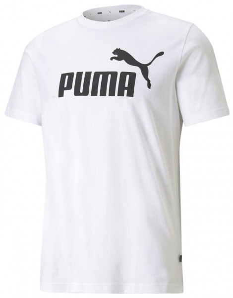 Herren Tennis-T-Shirt Puma ESS Logo Tee - white