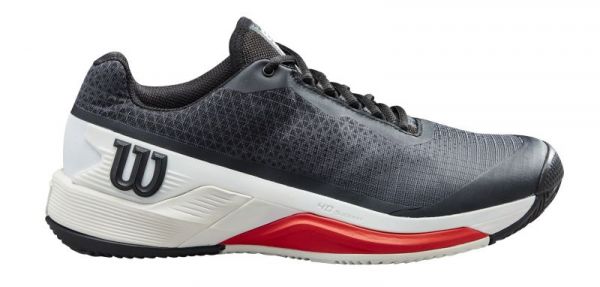 Chaussures de tennis pour hommes Wilson Rush Pro 4.0 Clay M - black/white/poppy red