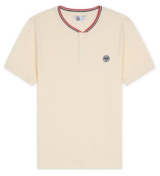 Męskie polo tenisowe Roland Garros Steve Polo T-Shirt - Beżowy