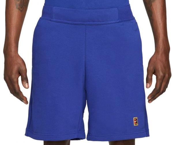 Shorts de tenis para hombre Nike Court Fleece Tennis Shorts M - deep royal blue