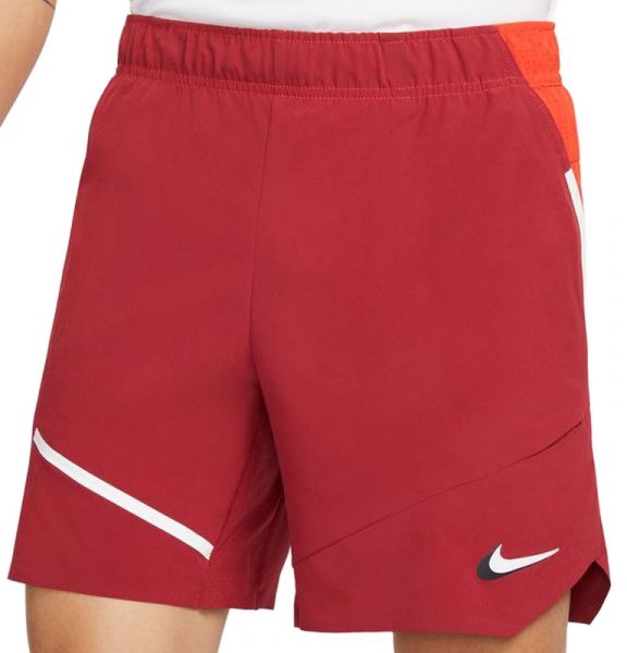 Męskie spodenki tenisowe Nike Dri-Fit Spring Flex Slam Short M - pomegranate/habanero red/white/white