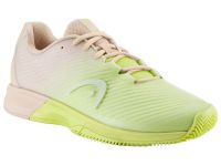 Damskie buty tenisowe Head Revolt Pro 4.0 Clay - macadamia/lime