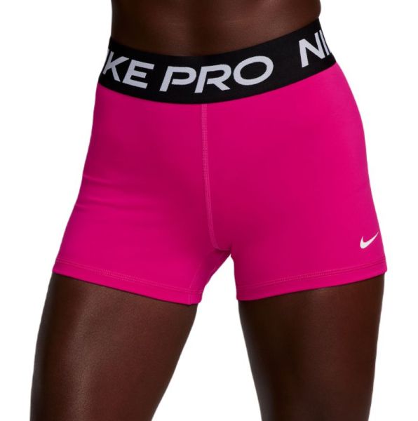 Damen Tennisshorts Nike Pro 365 Short 3in - fireberry/black