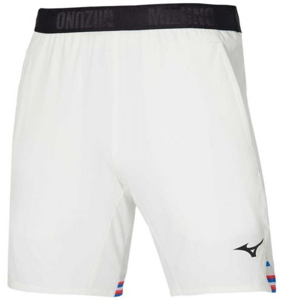 Shorts de tenis para hombre Mizuno 8 in Amplify Short - white