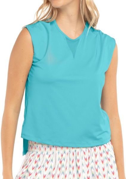 Women's top Lucky in Love Desert Vibes Come Together Muscle Tank - sky