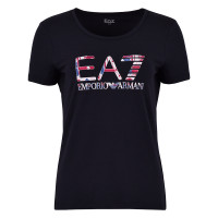 Tenisa T-krekls sievietēm EA7 Women Jersey T-Shirt - navy blue