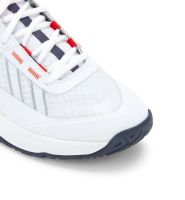 Vīriešiem tenisa apavi Diadora Finale AG - white/blue corsair/fiery red Vīriešiem tenisa apavi Diadora Finale AG - white/blue corsair/fiery red