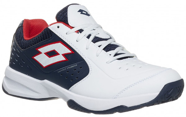  Lotto Space 600 II All Round - all white/navy blue/red