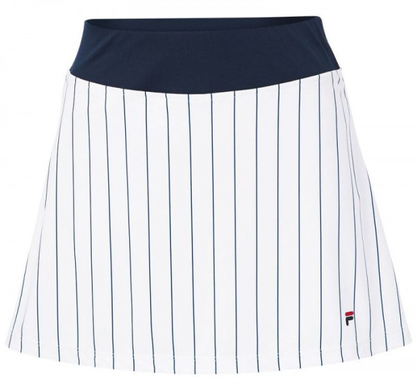 Dámská tenisová sukně Fila Skort Anna W - white/peacoat blue stripe