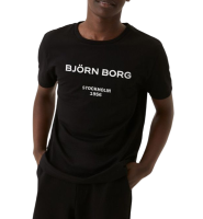 Marškinėliai berniukams Björn Borg Logo T-Shirt - beauty black