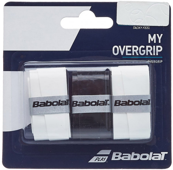 Grips de tennis Babolat My Overgrip white/black/white 3P