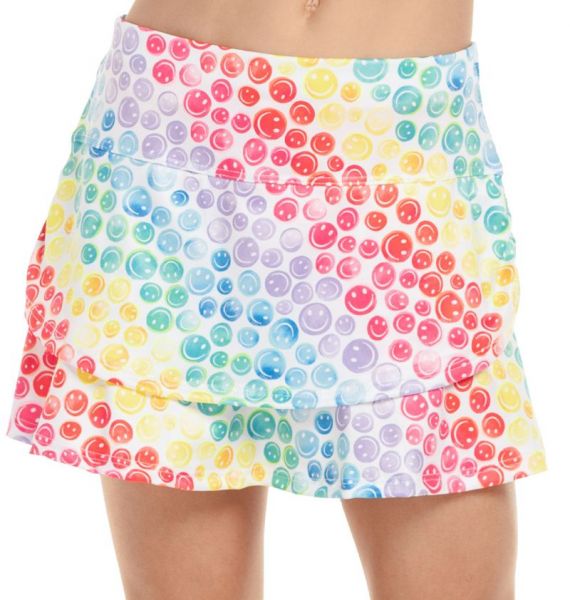 Mädchen Rock Lucky in Love Novelty Print All Smiles Skirt - multicolor