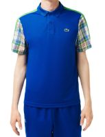Meeste tennisepolo Lacoste Colourblock Checked Polo Shirt - blue/green/white Meeste tennisepolo Lacoste Colourblock Checked Polo Shirt - blue/green/white