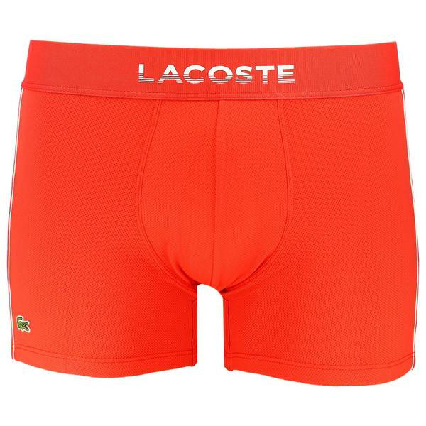 Bokserice Lacoste Men’s Breathable Technical Mesh Trunk - red