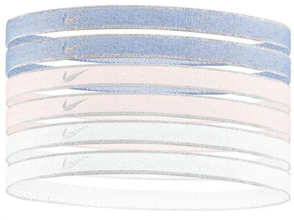 Stirnband Nike Swoosh Sport Headbands 6P - Lila, Mehrfarbig, Weiß
