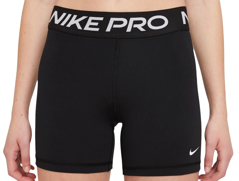 Női tenisz rövidnadrág Nike Pro 365 Short 5in W - black/white, Tennis Zone