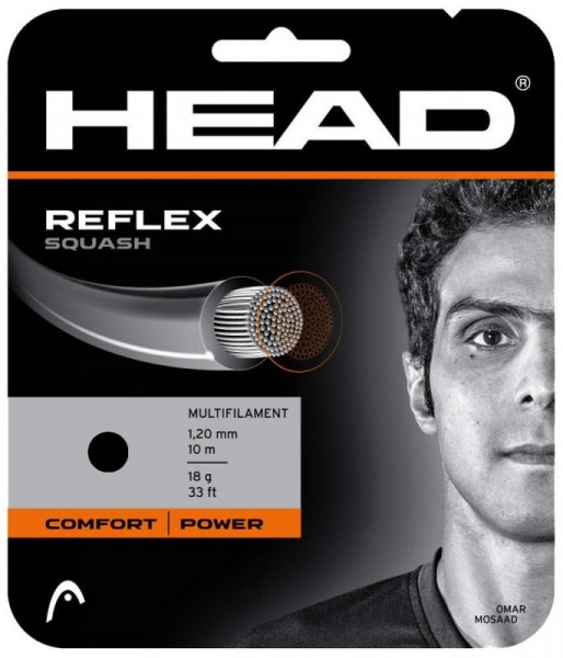 Squash výplety Head Reflex (10 m) - black