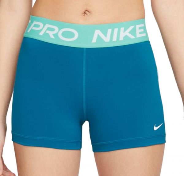 Női tenisz rövidnadrág Nike Pro 365 Short 3in - marina/washed teal/white