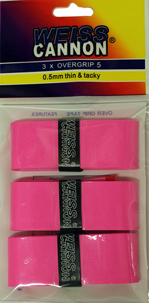  Weiss Cannon Mystery Overgrip 5 3P - pink