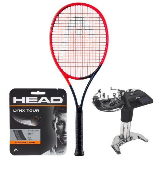 Racchetta Tennis Head Radical MP + corda + servizio di racchetta