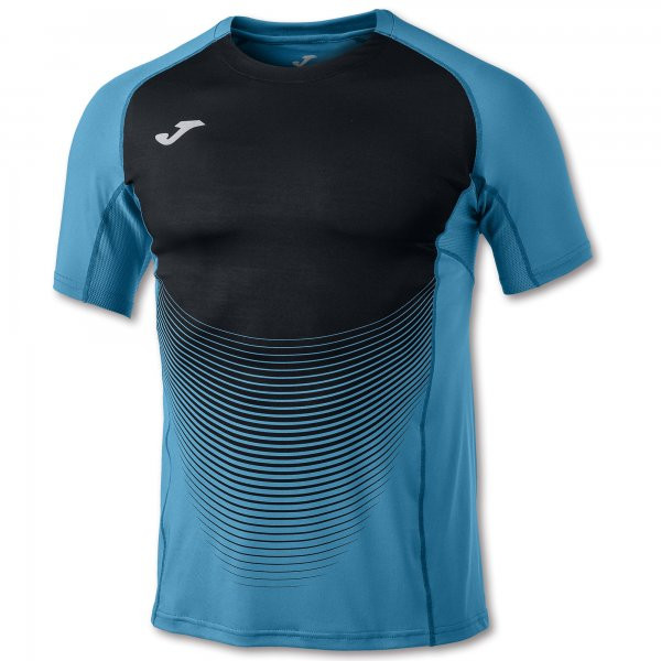  Joma T-Shirt Elive VI - turquoise/black