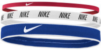 Лента Nike Mixed Width Headbands 3P - gym red/white/game royal