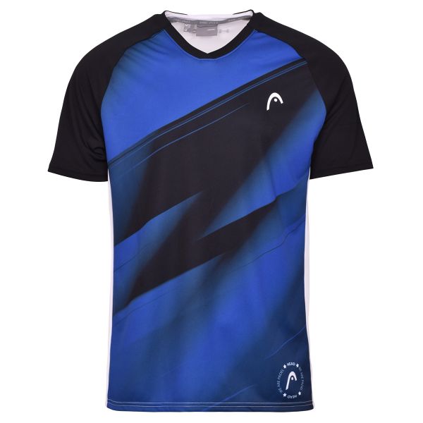 Herren Tennis-T-Shirt Head Play Tech T-Shirt M - royal/print