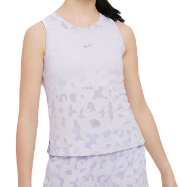 Majica kratkih rukava za djevojčice Nike Dri-Fit One Tank - oxygen purple/indio haze