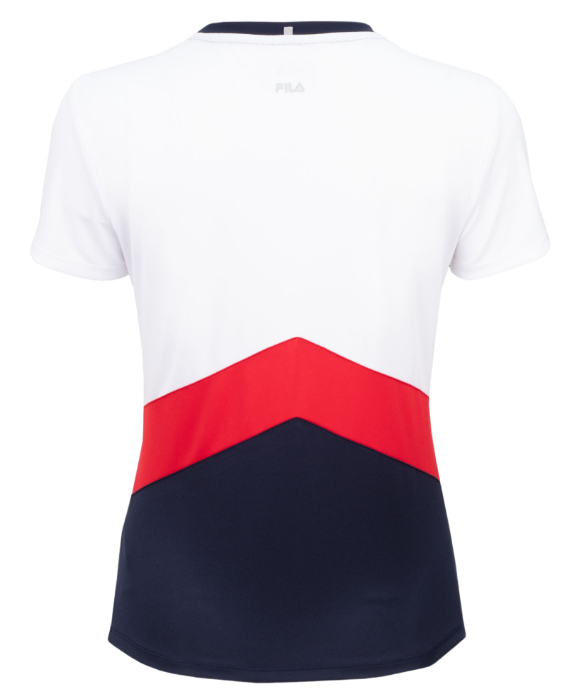 Women's T-shirt Fila T-Shirt Aurelia - white/navy, Tennis Zone