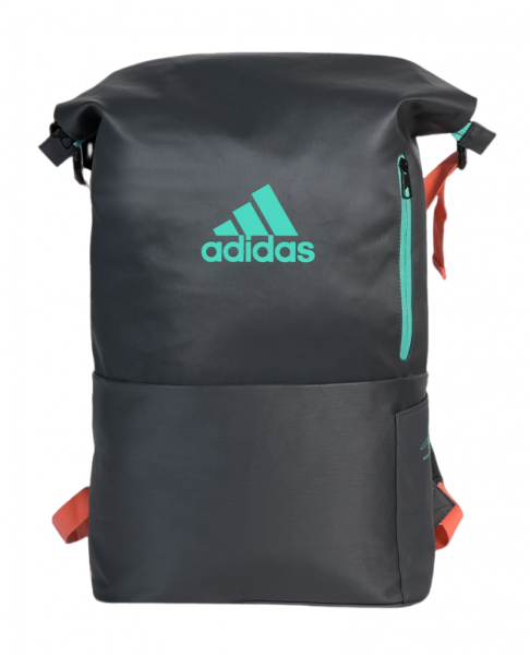 Tennisrucksack Adidas Multigame Backpack - anthracite/aqua green