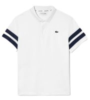 Мъжка тениска с якичка Lacoste Ultra-Dry Colourblock Tennis Polo Shirt - white/navy blue