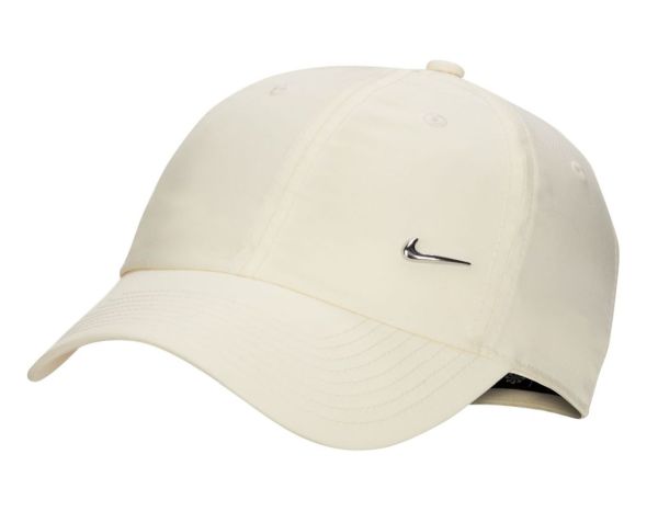 Teniso kepurė Nike Dri-Fit Club Unstructured Metal Swoosh Cap - coconut milk/metalic silver
