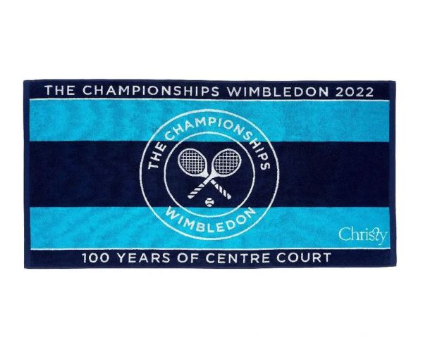 Tennishandtuch Wimbledon Championship Towel Bath - navy/turquoise