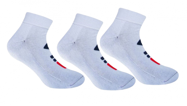 Tenisa zeķes Fila Fitness Quarter Socks 3P - white