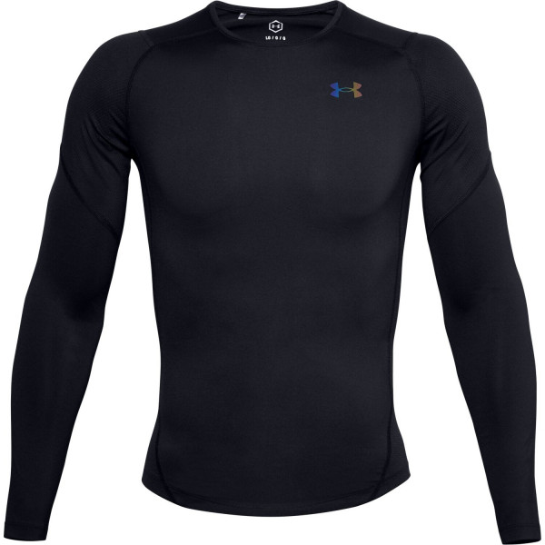 Teniso marškinėliai vyrams Under Armour Rush Heatgear 2.0 Comp LS - black