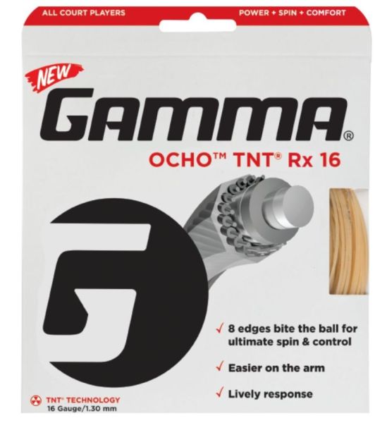 Тенис кордаж Gamma Ocho TNT Rx (12,2 m) - natural