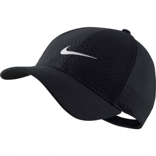 Czapka tenisowa Nike Dry Aerobill L91 Cap - black/white