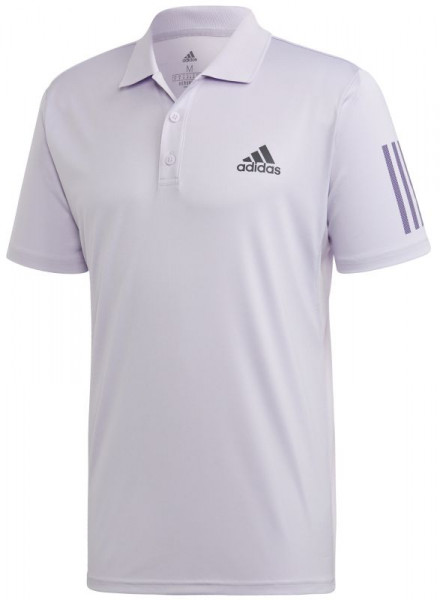 Męskie polo tenisowe Adidas Club 3-Stripes Polo - purple tint/grey six