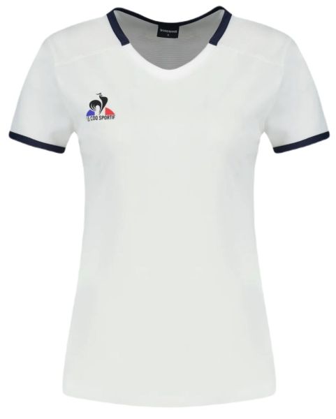 T-shirt pour femmes Le Coq Sportif Tennis T-Shirt Short Sleeve N°2 - Blanc, Bleu
