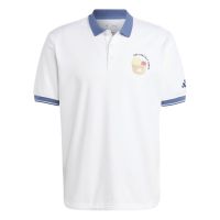 Męskie polo tenisowe Adidas Clubhouse Classic Premium Tennis Polo Shirt - white