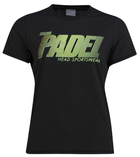 Maglietta Donna Head Padel SPW T-shirt W - black