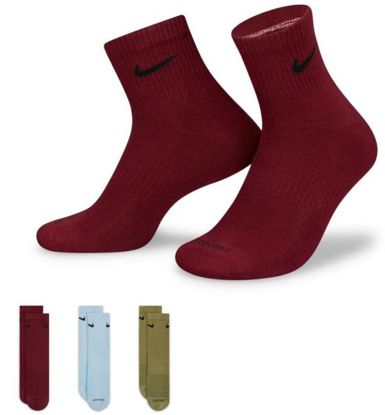 Čarape za tenis Nike Everyday Plus Cushioned Training Ankle Socks 3P - multicolor