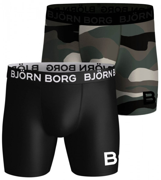  Björn Borg Performance Boxer 2P - black/print